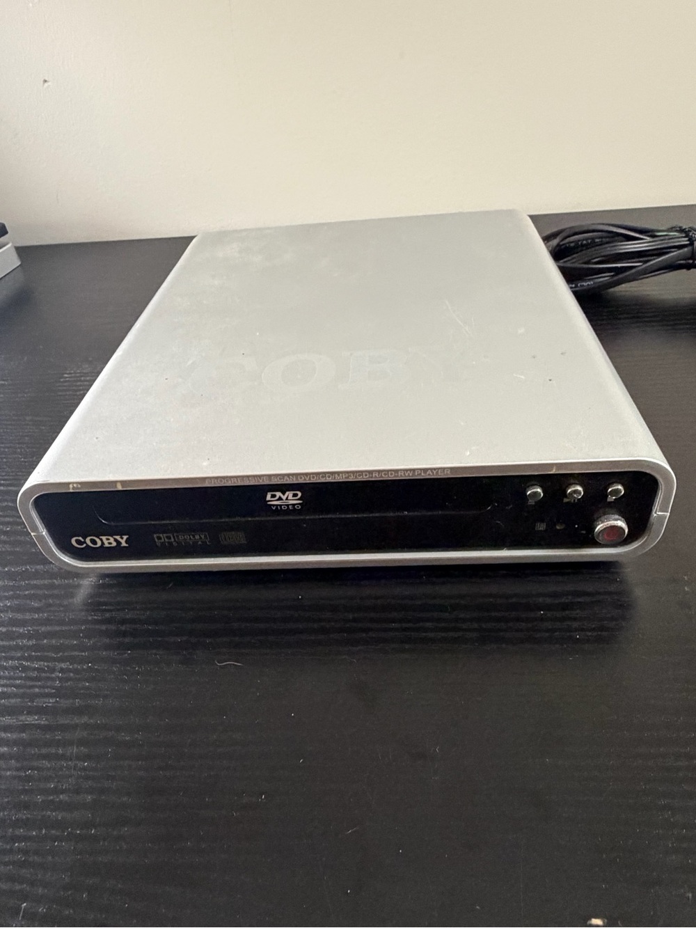 COBY DVD-237 DVD CD MP3 Player Remote & AV Cables Tested Working